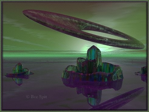 Cruising a 3D painting by Janet Boyd  aka Bee Spit