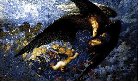 Night With Her Train of Stars