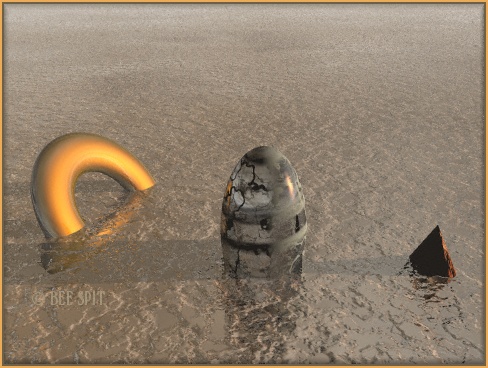 Gifts a 3D painting by Janet Boyd  aka Bee Spit