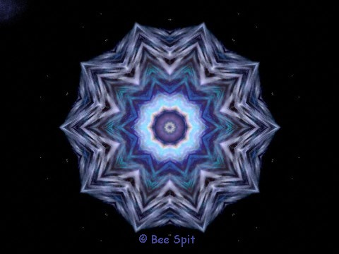 Kalidescope a 3D painting by Janet Boyd  aka Bee Spit