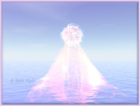 Leaving The Sea a 3D painting by Janet Boyd  aka Bee Spit