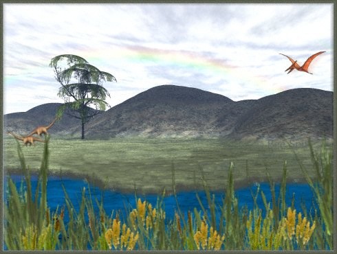 Past a 3D painting by Janet Boyd  aka Bee Spit