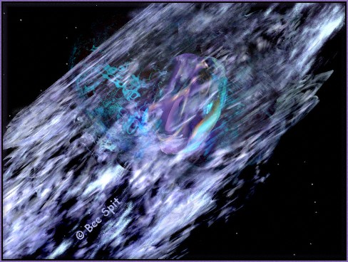 Remnant a 3D painting by Janet Boyd  aka Bee Spit