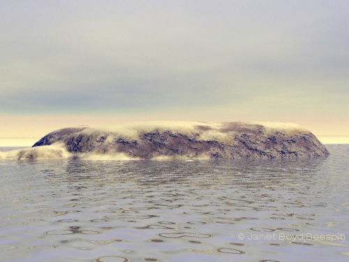 Solitude a 3D painting by Janet Boyd  aka Bee Spit