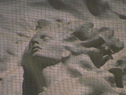 Picture of loneliness in stone