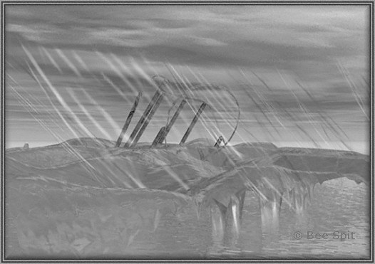 Storm a 3D painting by Janet Boyd  aka Bee Spit