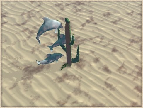 Swim by Janet Boyd  aka Bee Spit a Bryce 3D painting