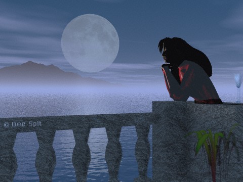 I Will Wait For You a 3D painting by Janet Boyd  aka Bee Spit